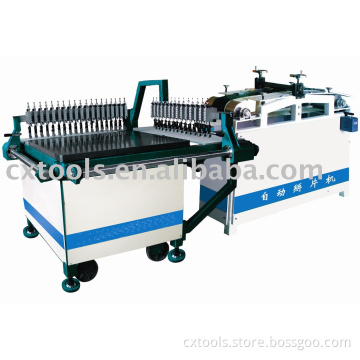 The cutting and breaking off stream line of glass mosaic